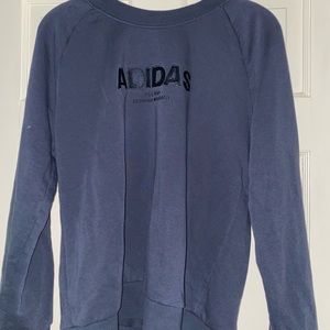 navy ADIDAS crewneck😍